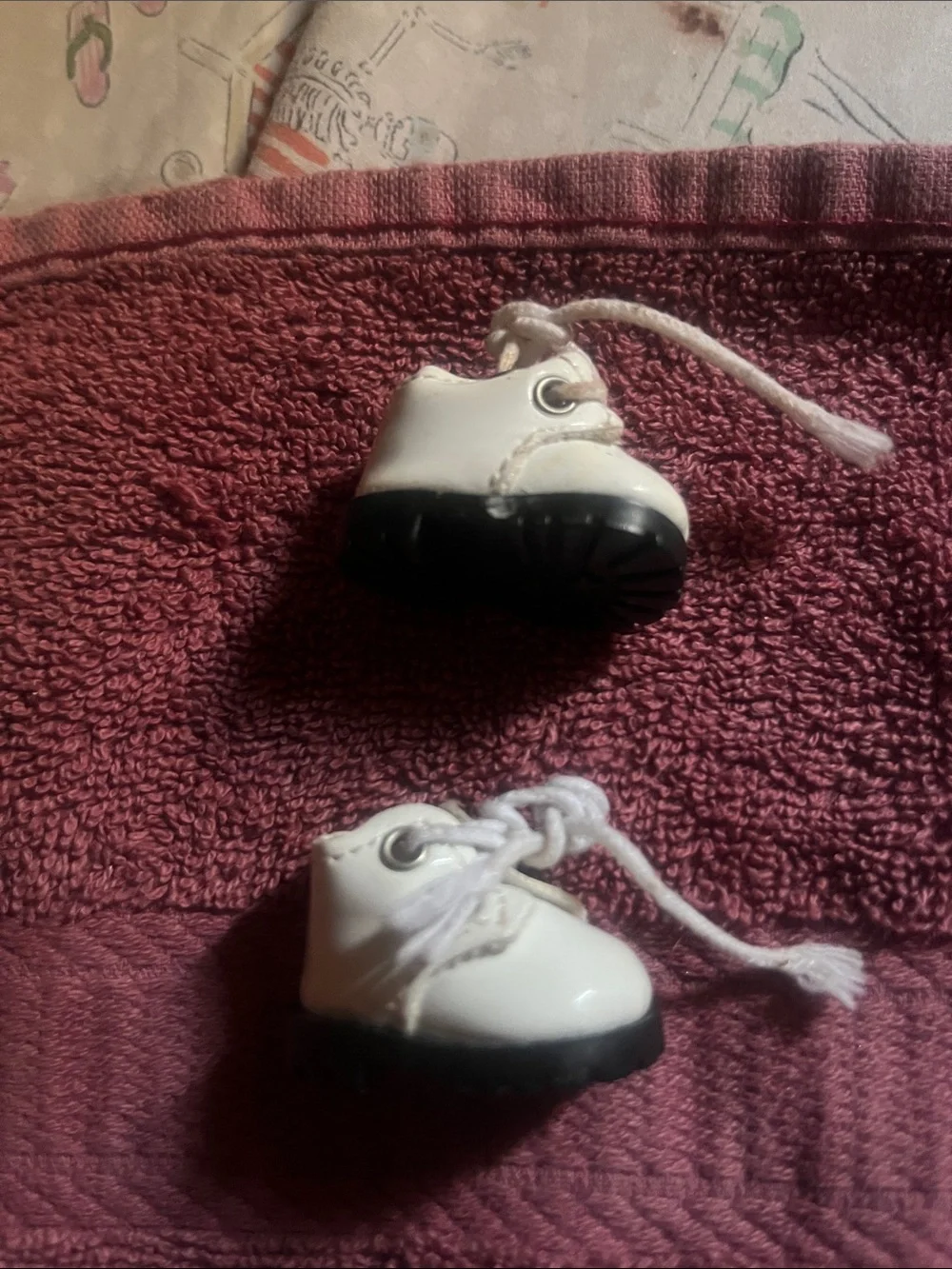 White Baby Walker Shoes with Lace Tie — labubu toy